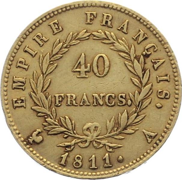 Frankreich 40 Francs 1811 A - Napoleon Empereur